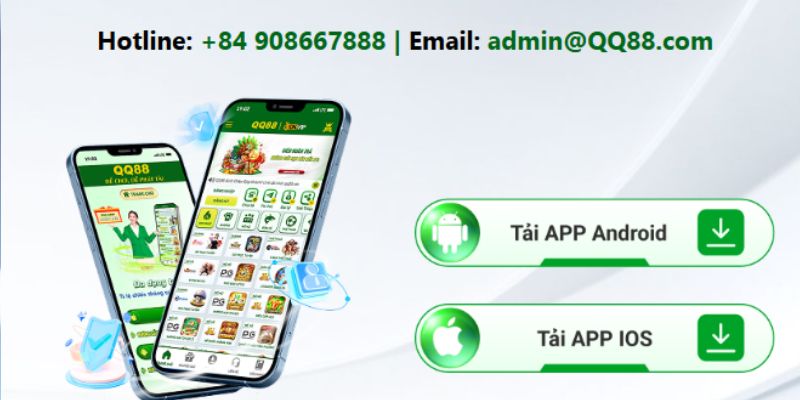 Liên hệ với email và hotline